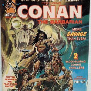 Savage Tales Featuring  Conan the Barbarian #4 NM (9.4) Off-White Pages Magazine